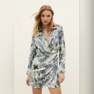 Women’s European multicolor mini dress